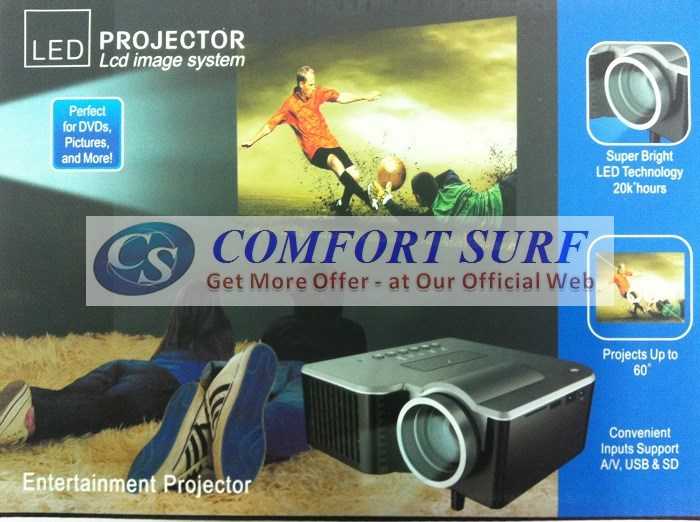 Original UNIC UC28+ 3rd Generation LED Projector with DIRECT VGA HDMI AND REMOTE CONTROL INCLUDED!